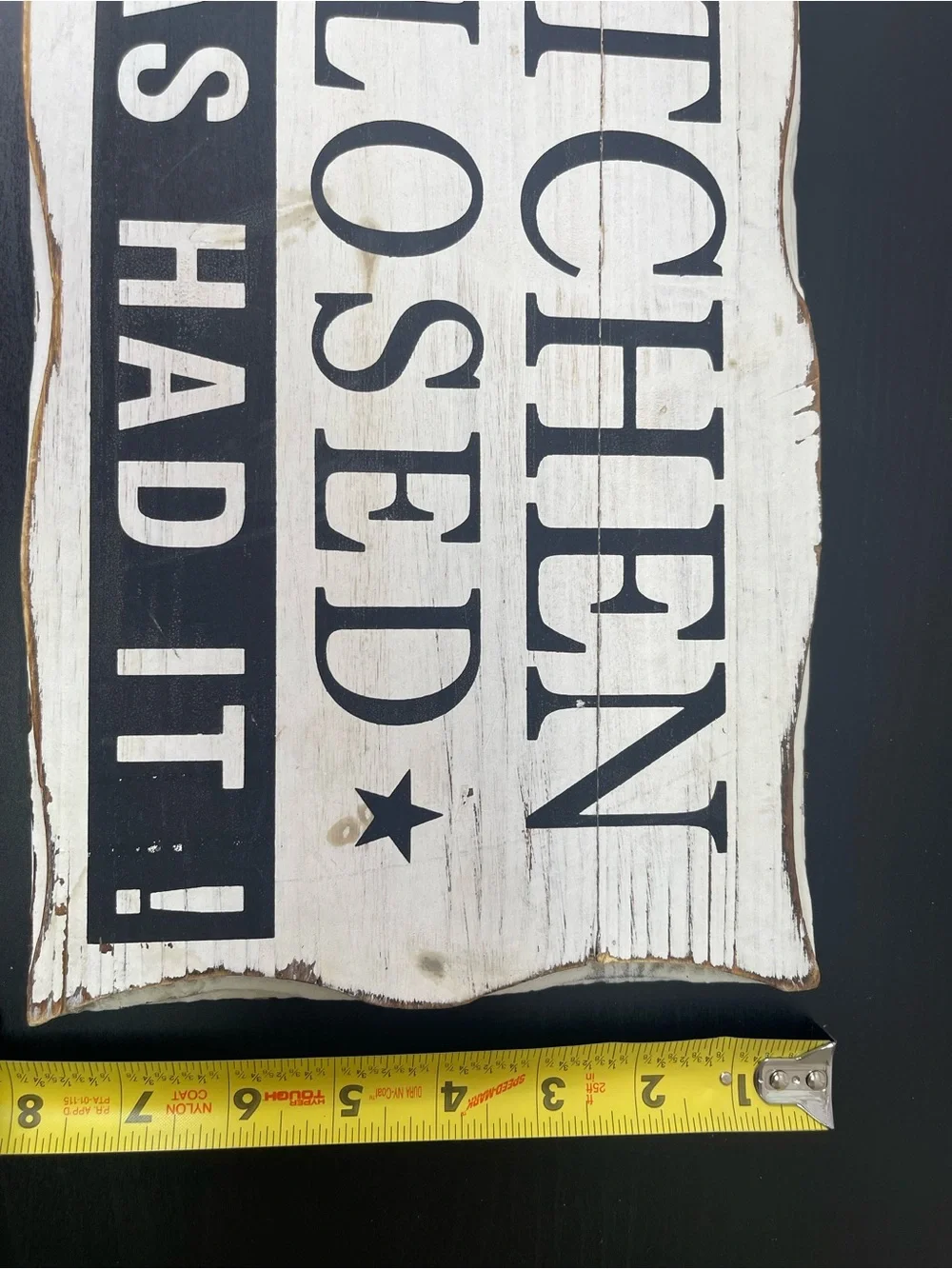 Rustic Wooden Kitchen Sign 